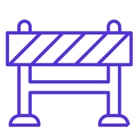 Absperrschild Icon