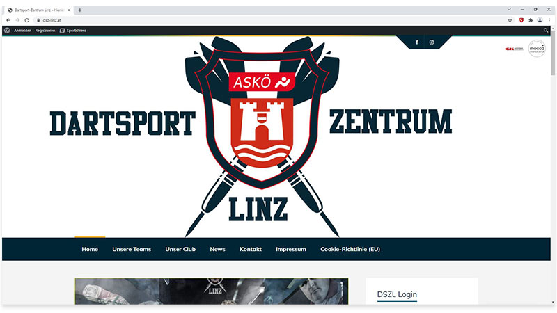 Dartsport Zentrum Homepage