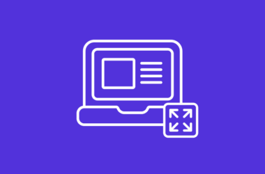 Laptop mit Scale-Symbol
