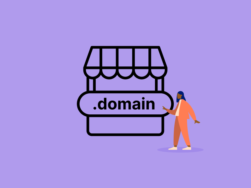 Domain auf Marktauftseller und Person