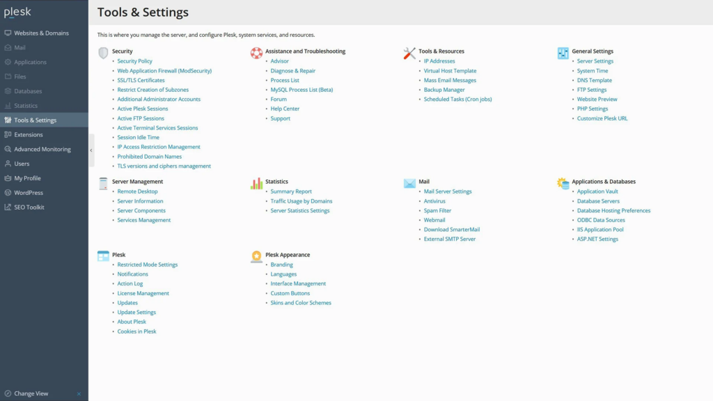 Plesk Power User View