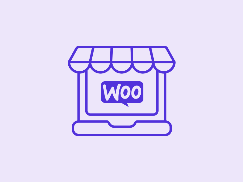 Laptop mit WooCommerce-Shop
