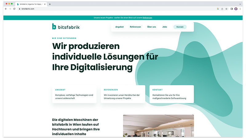 Homepage Bitsfabrik