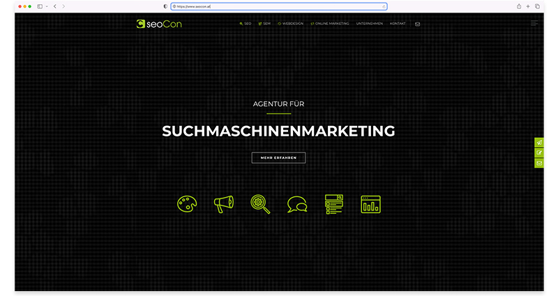 Screenshot Homepage Seocon