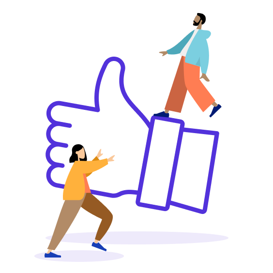 Illustration für Unternehmenswert "Wertschätzung"