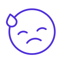 Ängstliches Emoji Icon
