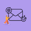 Person mit E-Mail zur Customer Retention